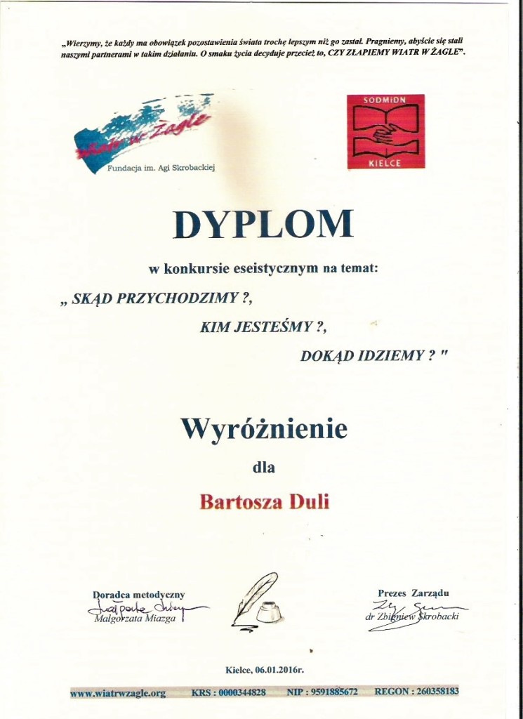 dyplom esej bartosz dula