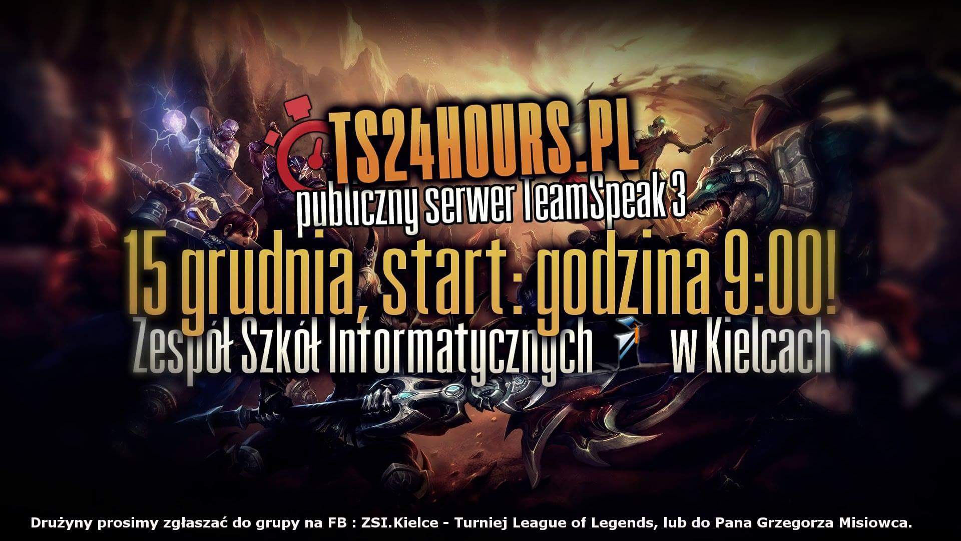 Turniej w League of Legends 15.12.2017 r.