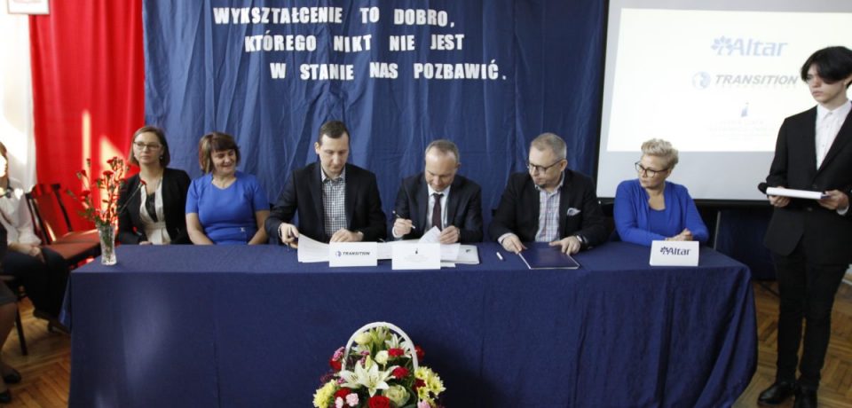Podpisanie porozumienia o współpracy z firmami Altar oraz Transition Technologies PSC