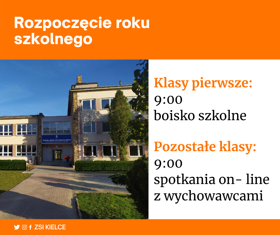 Rozpoczęcie roku szkolnego 2020/2021