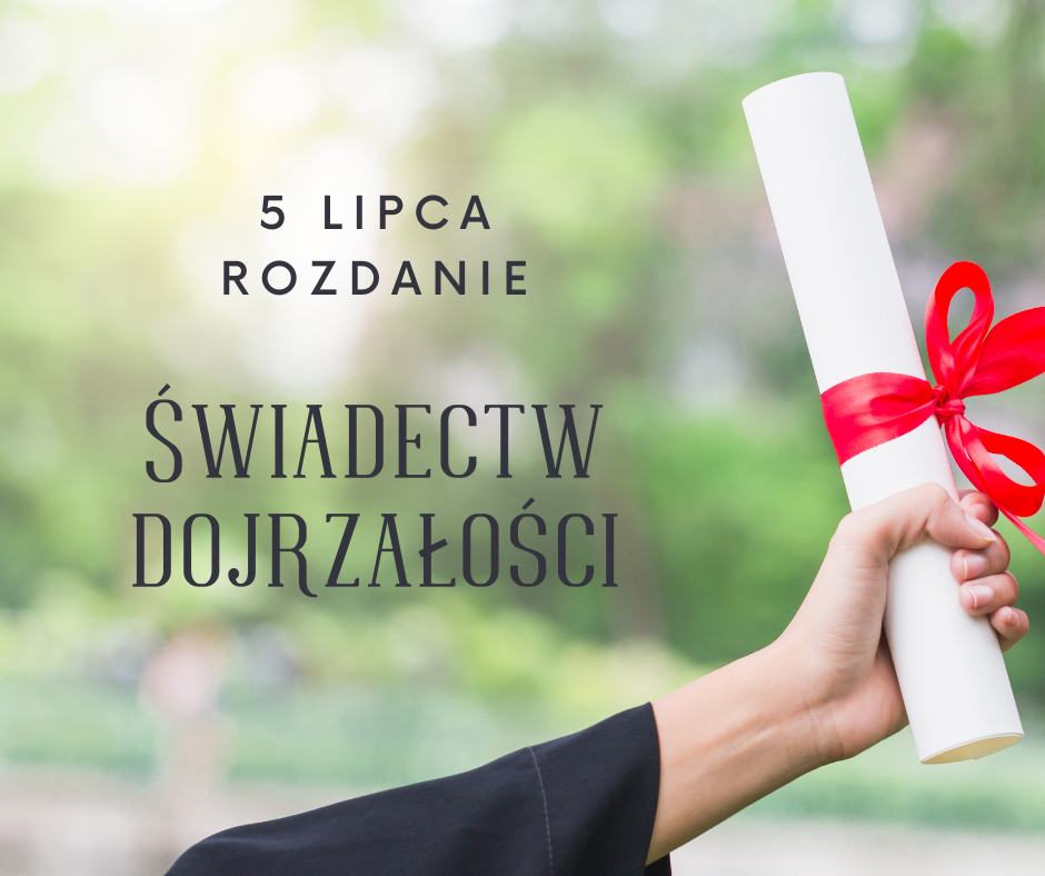Rozdanie świadectw dojrzałości